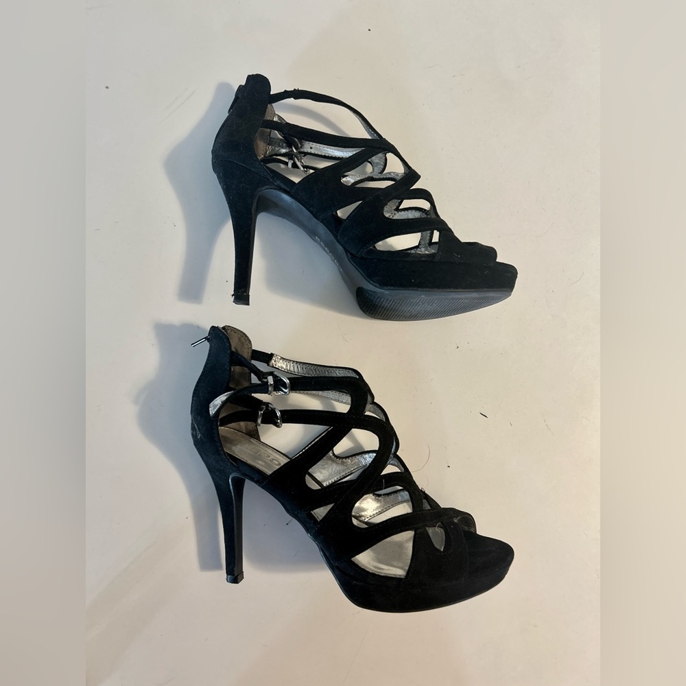 Black Strappy Heels size 7.5